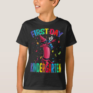 First Day Of Kindergarten Crayon T-Shirt