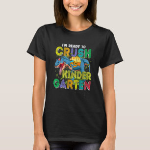 First Day Of Kindergarten Dinosaur Back To School T-Shirt