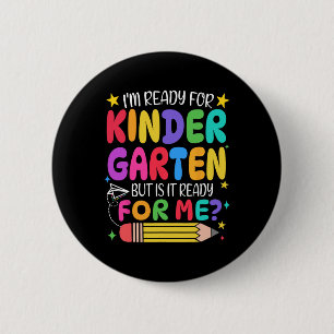 First Day Of Kindergarten Girls Boys First Day Of 2 Inch Round Button