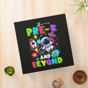 First Day of Pre-K Astronaut Space Back to School Binder