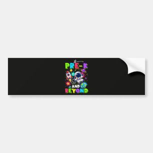 First Day of Pre-K Astronaut Space Back to School Bumper Sticker