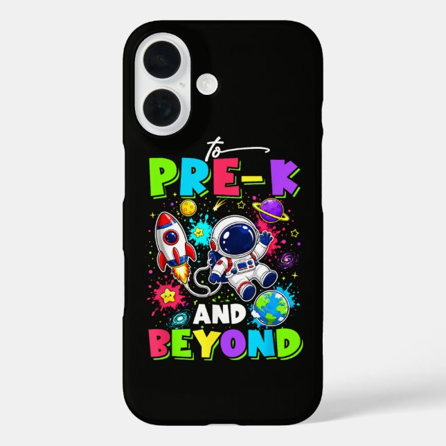 First Day of Pre-K Astronaut Space Back to School Case-Mate iPhone Case (Back)