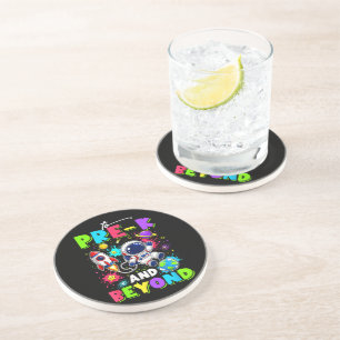 First Day of Pre-K Astronaut Space Back to School Coaster