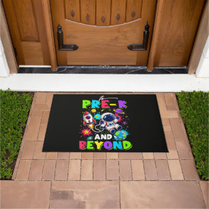 First Day of Pre-K Astronaut Space Back to School Doormat