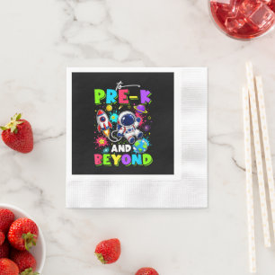 First Day of Pre-K Astronaut Space Back to School Napkin