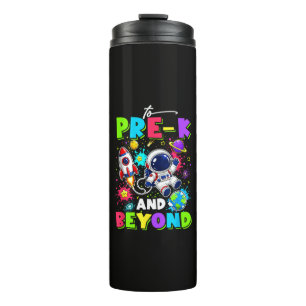First Day of Pre-K Astronaut Space Back to School Thermal Tumbler