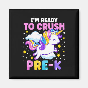 First Day Of Preschool I'm Ready To Crush Pre-k Un Magnet