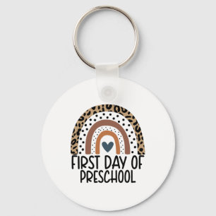 First Day Of Preschool Rainbow Teacher Girls Ck To Keychain