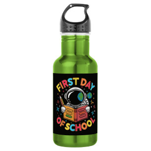 First Day of School Astronaut Space Back to School 532 Ml Water Bottle