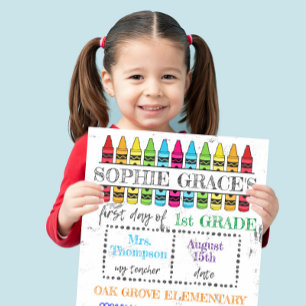 First Day of School, Back to School 1st Day Sign