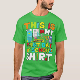 First Day Of School Boys Girls Back To School T-Shirt