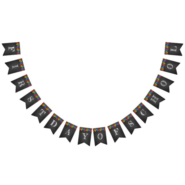 First Day Of School Bunting Banner (All)