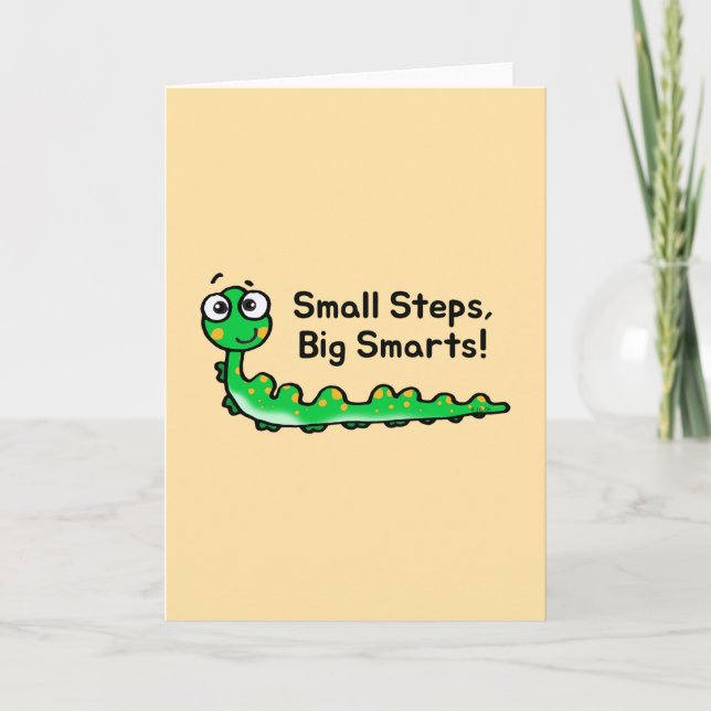 First day of school - caterpillar card (Front)