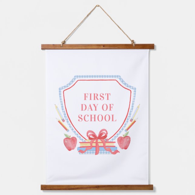 First Day of School | Classroom Hanging Tapestry (Front)