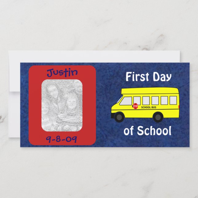 First Day of School Custom Keepsake Personalized Announcement (Front)