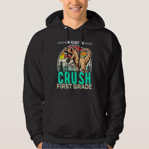 First Day of School for 1st Grade Boys Back to Sch Hoodie