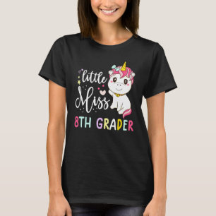 first day of school for girls Little Miss 8th grad T-Shirt