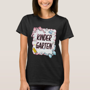 First Day Of School Girly Coquette3  T-Shirt