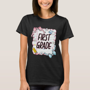 First Day Of School Girly Coquette4 T-Shirt