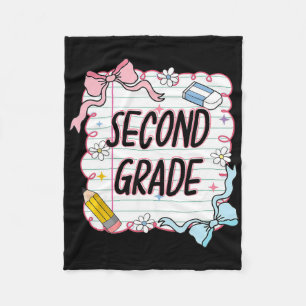 First Day Of School Girly Coquette5  Fleece Blanket