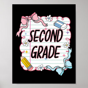 First Day Of School Girly Coquette5 Poster
