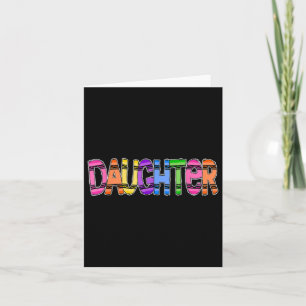 First Day Of School Kindergarten Crayon Daughter Card