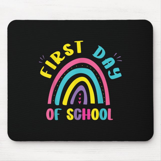 First Day Of School Kindergarten Prek Preschool Gi Mouse Pad (Front)