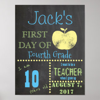 First Day of School Poster