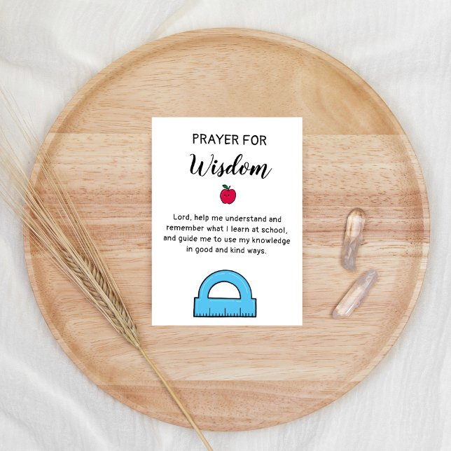 First Day of School Prayer Blessing Holiday Card (Creator Uploaded)