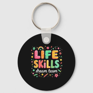 First Day Of School Retro Groovy Life Skills Dream Keychain