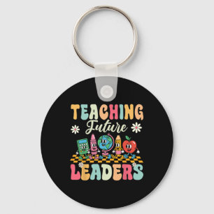 First Day Of School Shirt Teaching Future Leaders Keychain