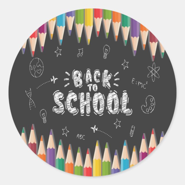  First Day Of School Shirt, Welcome Back To School Classic Round Sticker (Front)