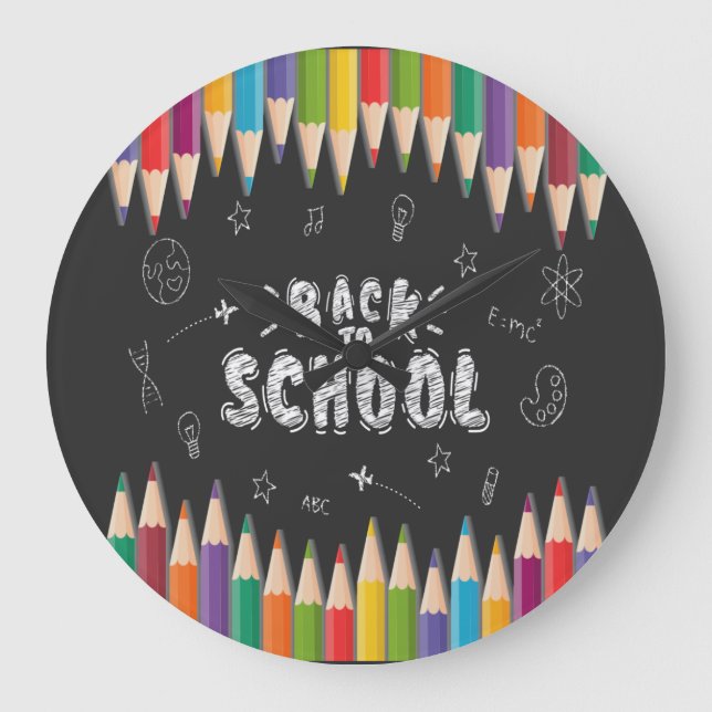  First Day Of School Shirt, Welcome Back To School Large Clock (Front)