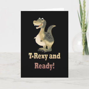 First day of school - T-Rex Dino Card