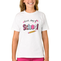 First Day of School T-Shirt for Girls – Cute Shirt