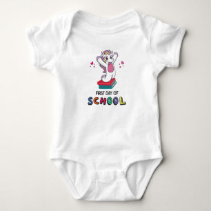 First day of school Unicorn Baby Bodysuit