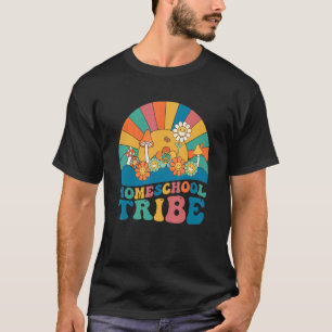 First Day Of School Vintage Homeschool Tribe Teach T-Shirt