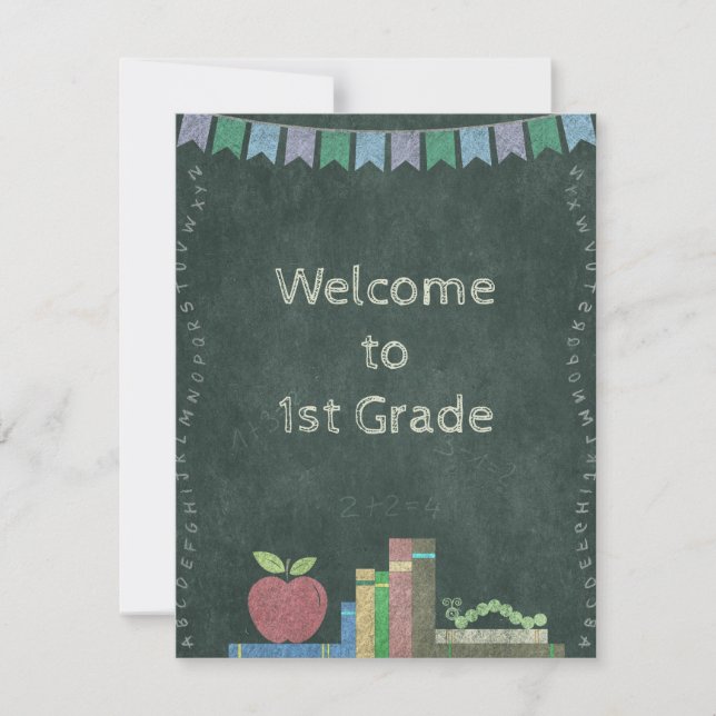 First day of school | Welcome to the first school  (Front)