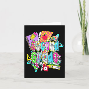 First Day Of Second Grade Floral Bundle For Teache Card