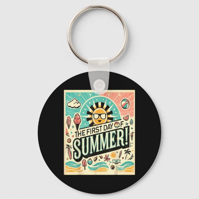 First Day Of Summer Keychain (Front)