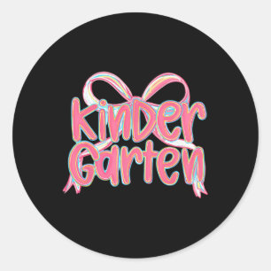 First Day Of Third Grade Floral Bundle For Teacher Classic Round Sticker
