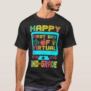 First Day Of Virtual 2nd Grade Back To School  Boy T-Shirt