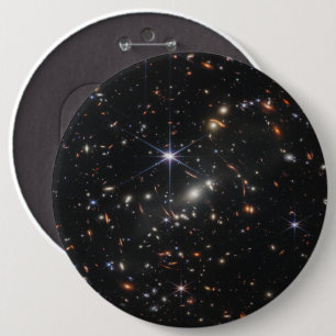 First Deep Field of Universe from James webb 6 Inch Round Button