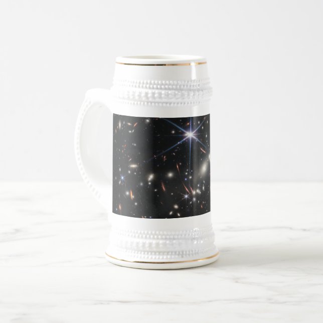 First Deep Field of Universe from James webb Beer Stein (Front Left)