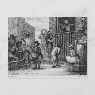 First Design for The Enraged Musician, 1799 Postcard
