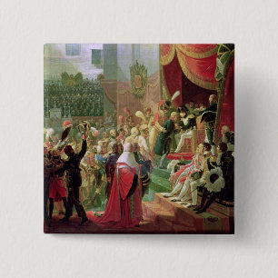 First Distribution of Crosses of Legion of Honour 2 Inch Square Button