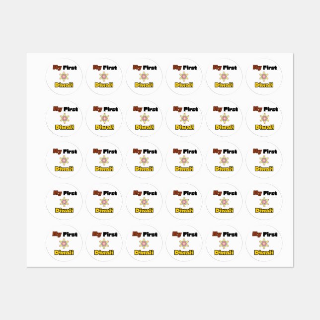 First Diwali ( Stickers) (Sheet)