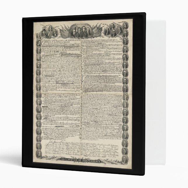 First Draught of the Declaration of Independence Binder (Front/Inside)