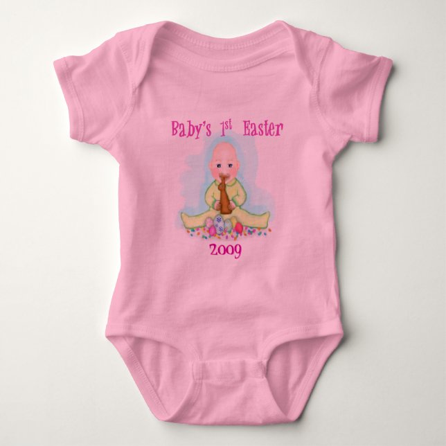 First Easter, Baby - Customized Bodysuit (Front)