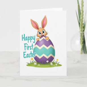 First Easter Bunny Egg Card